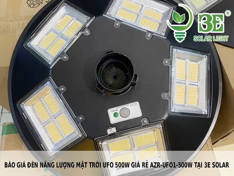 Báo giá đèn năng lượng mặt trời UFO 500W giá rẻ AZR-UFO1-500W tại 3E Solar