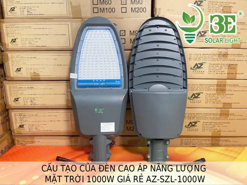 Cấu tạo của đèn cao áp năng lượng mặt trời 1000W giá rẻ AZ-SZL-1000W tại 3E SOLAR