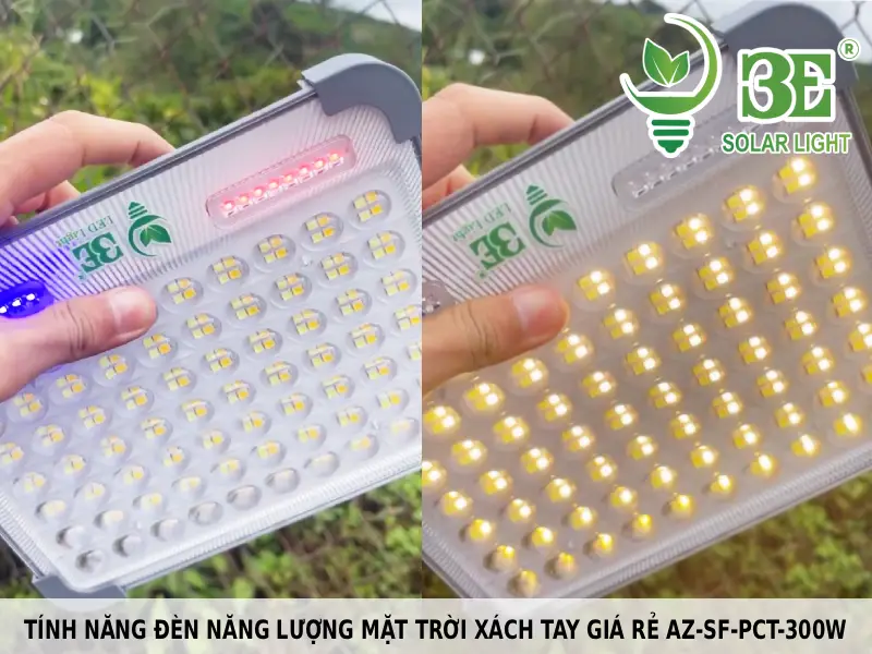 Tính năng của đèn năng lượng mặt trời xách tay giá rẻ AZ-SF-PCT-300W