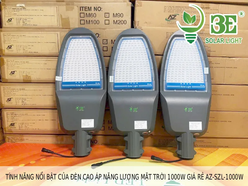 Tính năng nổi bật của đèn cao áp năng lượng mặt trời 1000W giá rẻ AZ-SZL-1000W