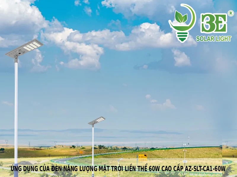 Ứng dụng của đèn năng lượng mặt trời liền thể 60W cao cấp AZ-SLT-CA1-60W