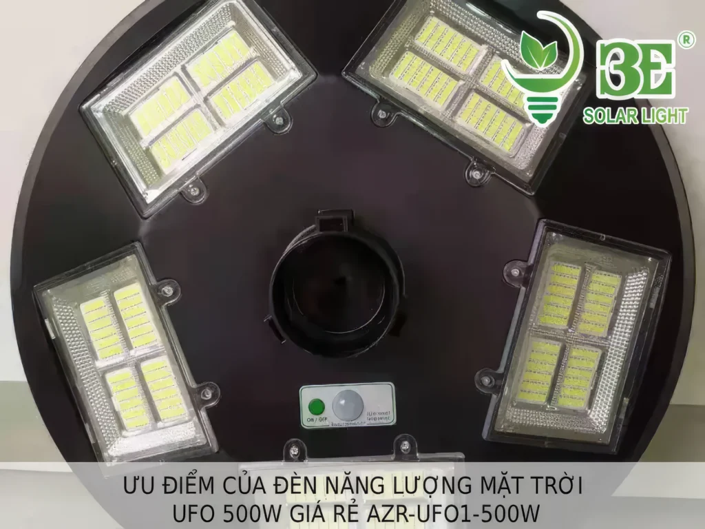 Ưu điểm của đèn năng lượng mặt trời UFO 500W giá rẻ AZR-UFO1-500W tại 3E SOLAR