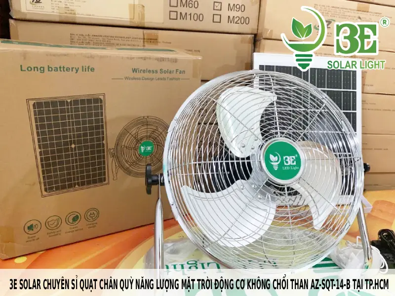 3E Solar Chuyên Sỉ Quạt Chân Quỳ Năng Lượng Mặt Trời Động Cơ Không Chổi Than Az-sqt-14-b Tại Tp.hcm