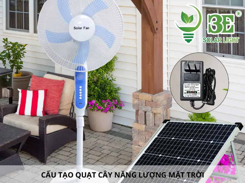 Cấu tạo quạt cây năng lượng mặt trời