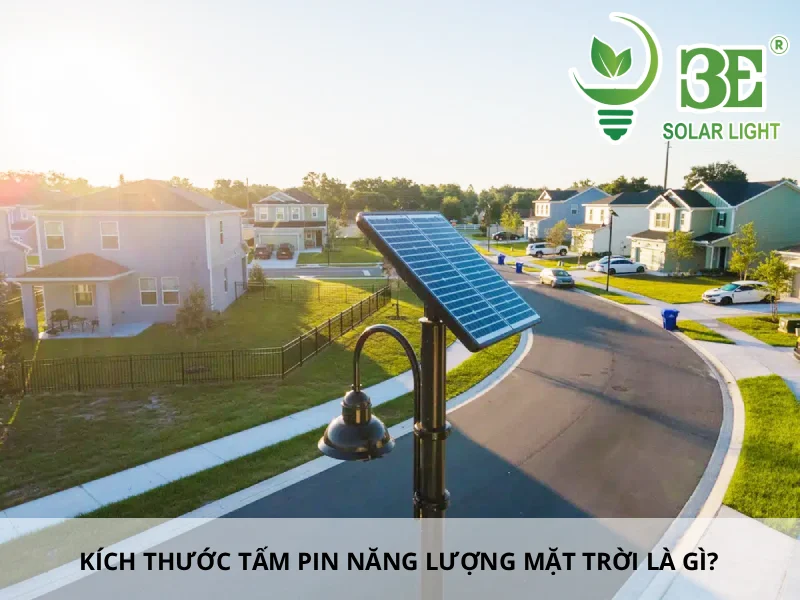 Kích thước tấm pin năng lượng mặt trời là gì