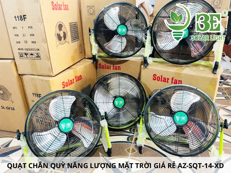Quạt chân quỳ năng lượng mặt trời giá rẻ AZ-SQT-14-XD sẵn kho tại 3E Solar