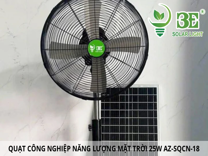 Quạt công nghiệp năng lượng mặt trời 25w AZ-SQCN-18 bán chạy tại 3E Solar