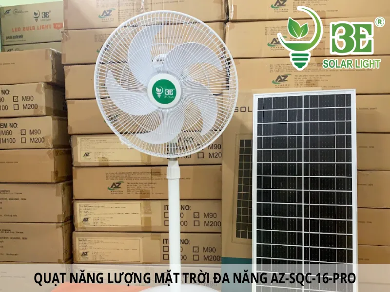Quạt năng lượng mặt trời đa năng AZ-SQC-16-PRO bán chạy tại 3E Solar