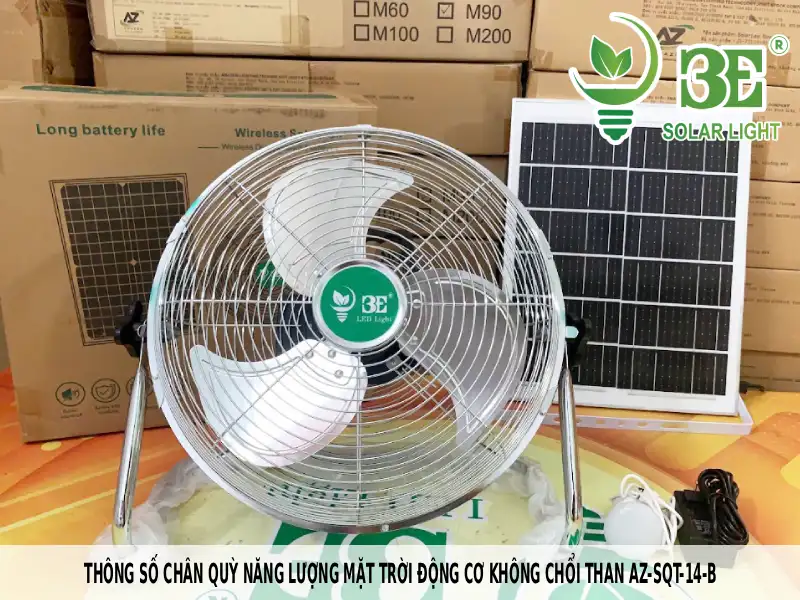Thông số chân quỳ năng lượng mặt trời động cơ không chổi than AZ-SQT-14-B