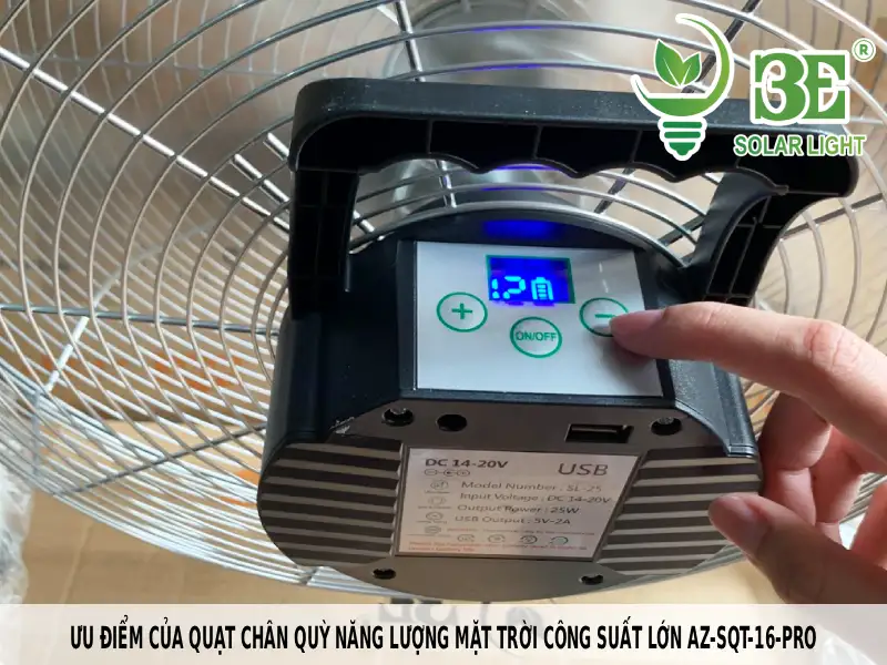 Ưu điểm của quạt chân quỳ năng lượng mặt trời công suất lớn AZ-SQT-16-PRO