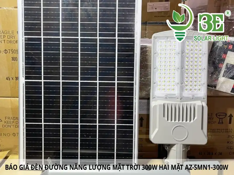 Báo giá đèn đường năng lượng mặt trời 300w hai mặt AZ-SMN1-300W