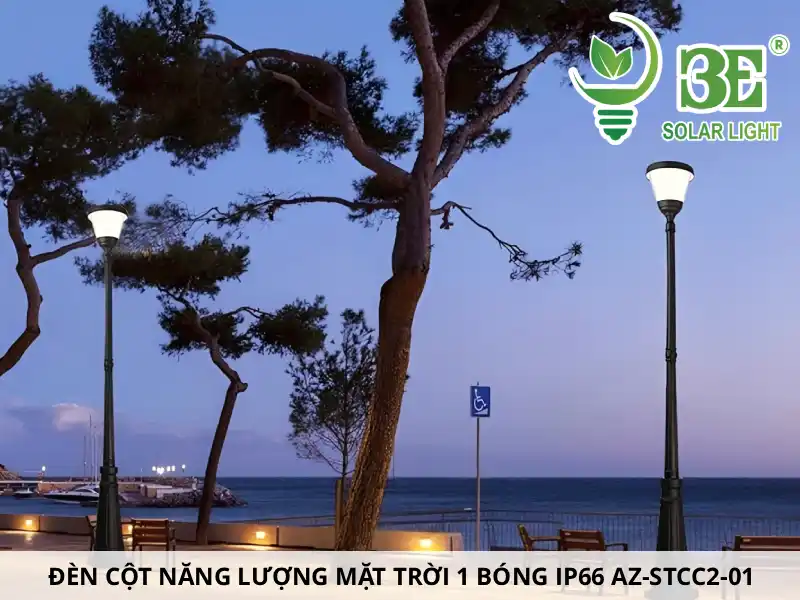 Đèn cột năng lượng mặt trời 1 bóng IP66 AZ-STCC2-01