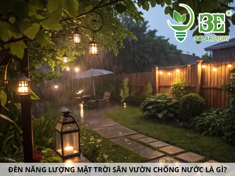 Đèn năng lượng mặt trời sân vườn chống nước là gì