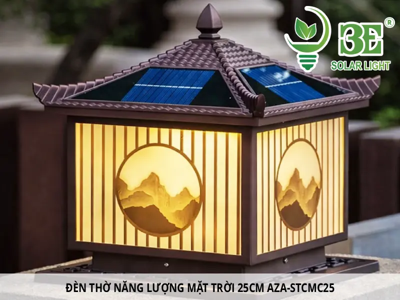 Đèn thờ năng lượng mặt trờI 25cm AZA-STCMC25