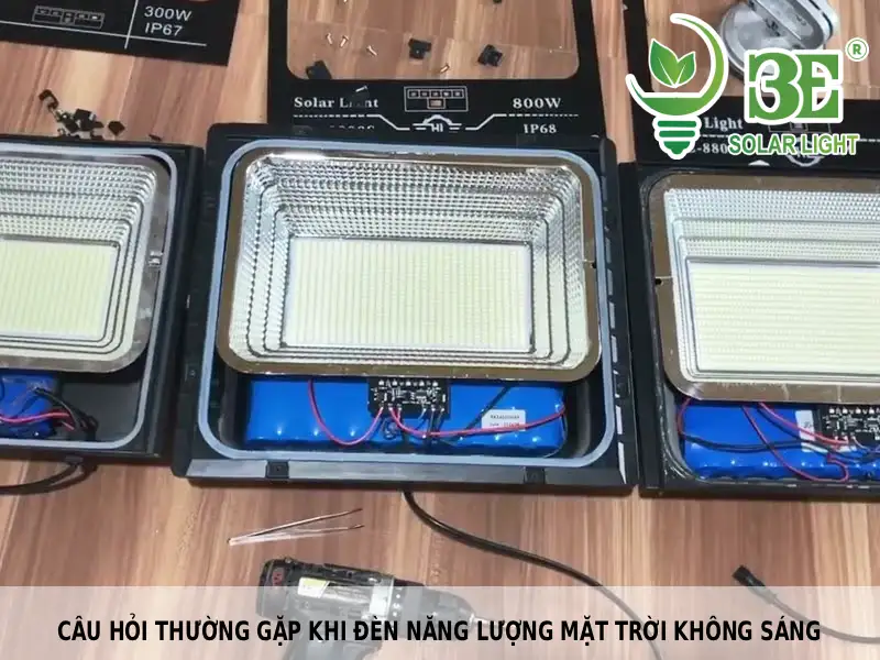 Những câu hỏi thường gặp khi đèn năng lượng mặt trời không sáng