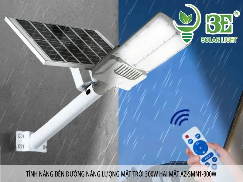 Tính năng đèn đường năng lượng mặt trời 300w hai mặt AZ-SMN1-300W