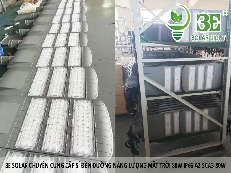 3E SOLAR chuyên cung cấp sỉ đèn đường năng lượng mặt trời 80W IP66 AZ-SCA3-80W