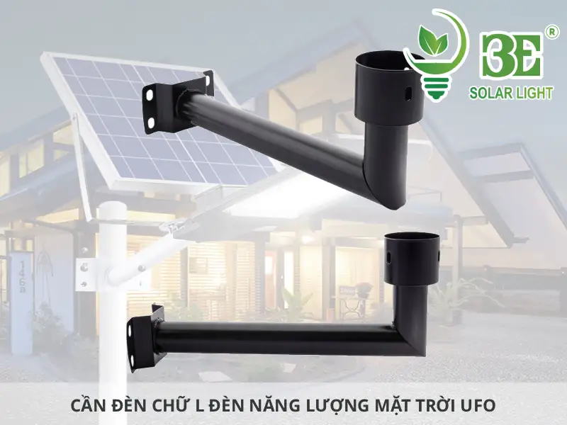 Cần đèn chữ L đèn năng lượng mặt trời UFO