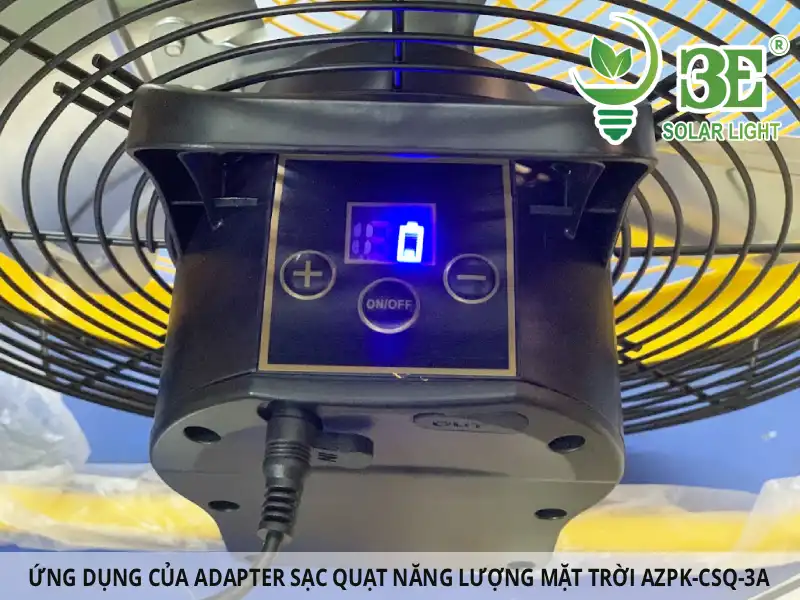 Ứng dụng của adapter sạc quạt năng lượng mặt trời AZPK-CSQ-3A