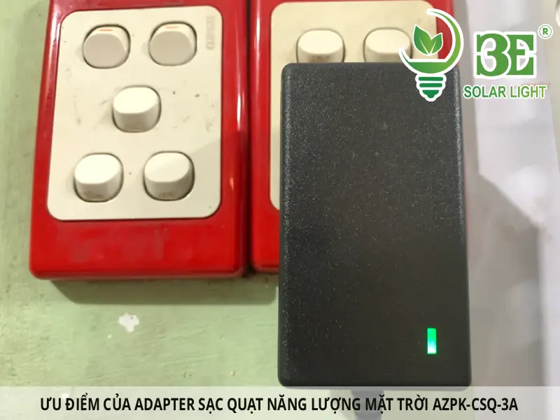 Ưu điểm của adapter sạc quạt năng lượng mặt trời AZPK-CSQ-3A