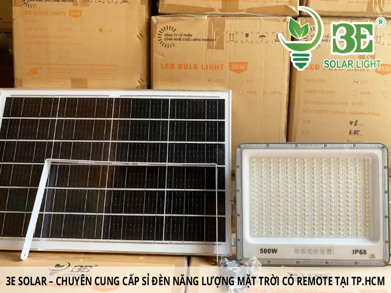 3E Solar – Chuyên cung cấp sỉ đèn năng lượng mặt trời có remote tại TP.HCM