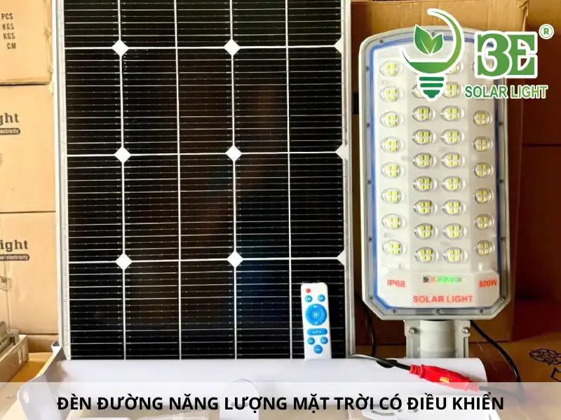 Đèn đường năng lượng mặt trời có điều khiển