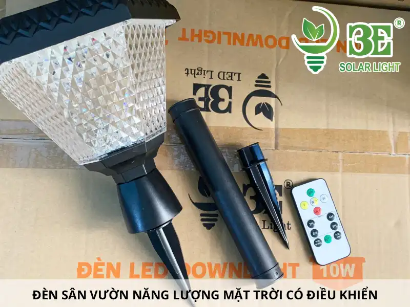 Đèn sân vườn năng lượng mặt trời có điều khiển