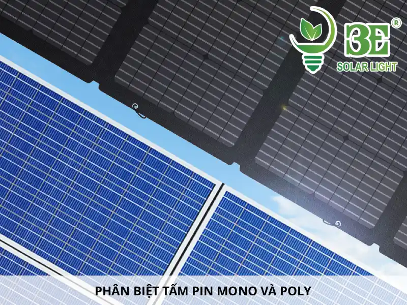 Phân biệt tấm pin mono và poly