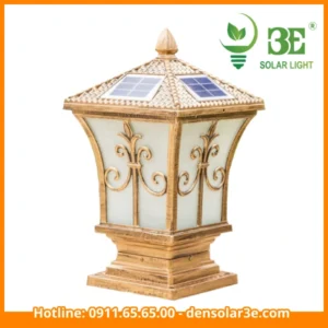 Đèn trụ cổng năng lượng mặt trời 25cm giá rẻ AZA-STCC25