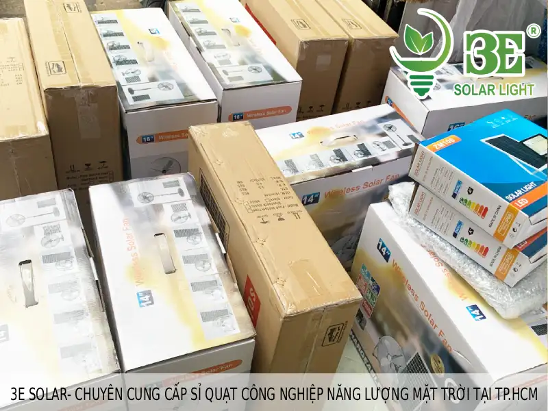 3E Solar- Chuyên cung cấp sỉ quạt công nghiệp năng lượng mặt trời tại TP.HCM