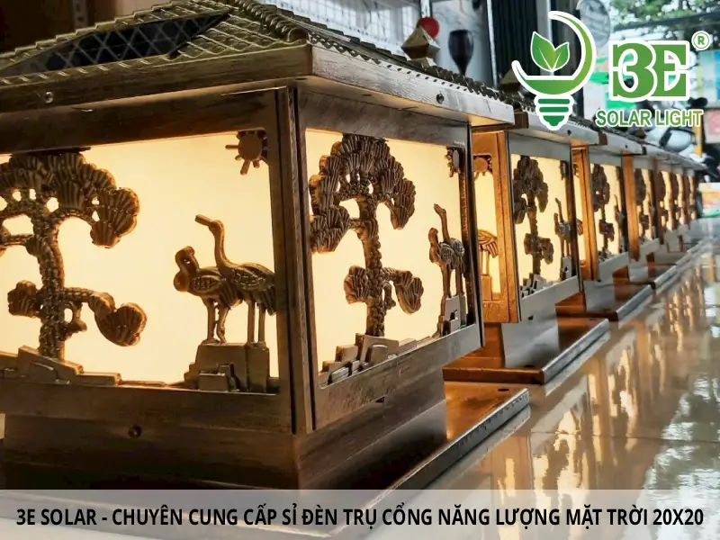 3e Solar - Chuyên cung cấp sỉ đèn trụ cổng năng lượng mặt trờI 20x20