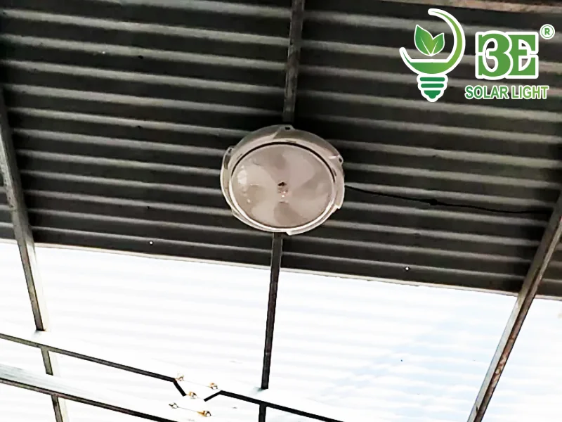 Cách lắp đặt đèn ốp trần năng lượng mặt trời