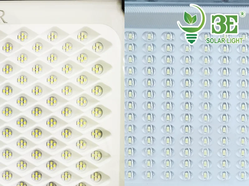 Cấu tạo mặt LED đèn năng lượng mặt trời chống chói chống lóa