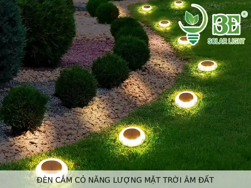 Đèn cắm cỏ năng lượng mặt trời âm đất