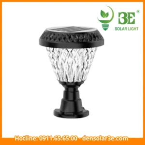 Đèn gắn trụ cổng năng lượng mặt trời kiểu tròn AZA-STDT-RGB
