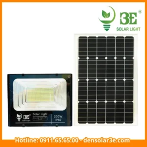 Đèn led năng lượng mặt trời 200w AZR-SF1 hiển thị % pin