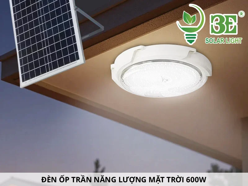 Đèn ốp trần năng lượng mặt trời 600w chất lượng, giá tốt