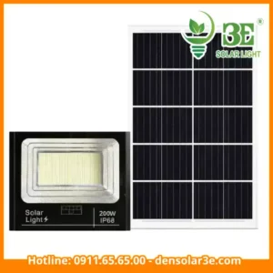 Đèn pha năng lượng mặt trời 200W giá rẻ 4 pin AZE-SF1-200W-ECO-4P