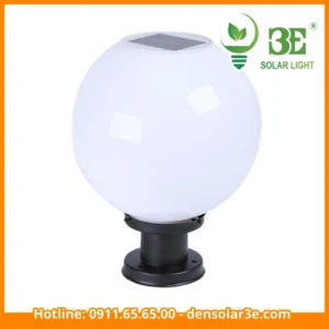 Đèn trụ cổng hình cầu năng lượng mặt trời 40cm AZA-STCKT40
