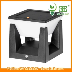 Đèn trụ cổng vuông năng lượng mặt trời 25cm 3 màu AZMD-SPL-F260