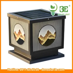Đèn trụ cổng vuông năng lượng mặt trời 30cm AZA-STCMB30