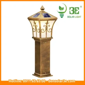 Đèn trụ sân vườn năng lượng mặt trời biệt thự AZA-STCC