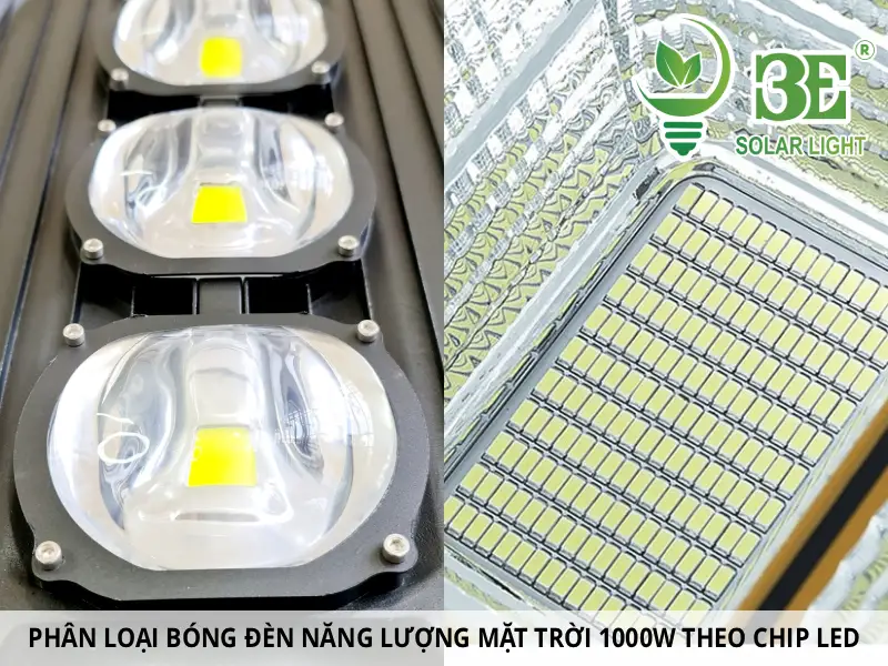 Phân loại bóng đèn năng lượng mặt trời 1000w theo chip LED