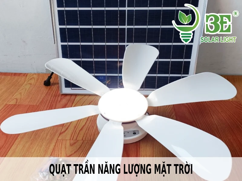 Quạt trần năng lượng mặt trời