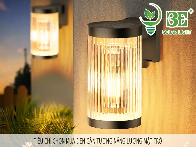 Tiêu chí chọn mua đèn gắn tường năng lượng mặt trời