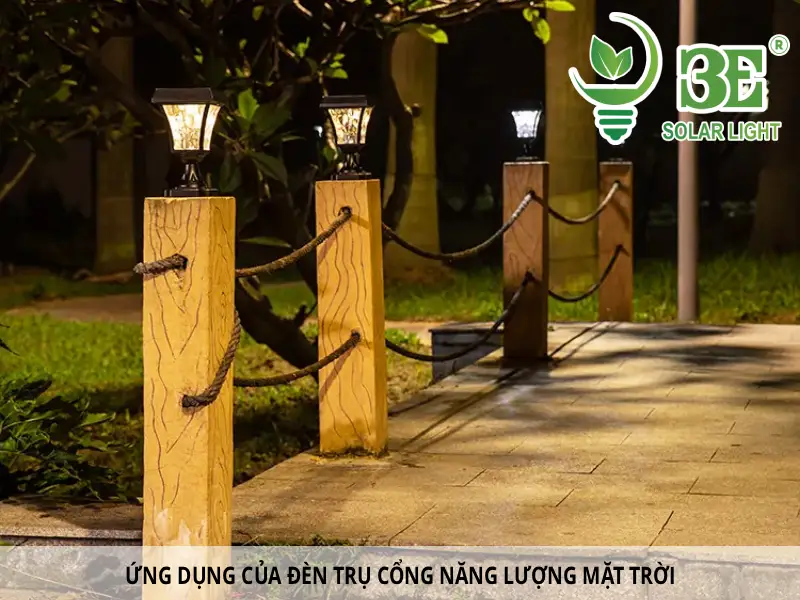 Ứng dụng của đèn trụ cổng năng lượng mặt trời