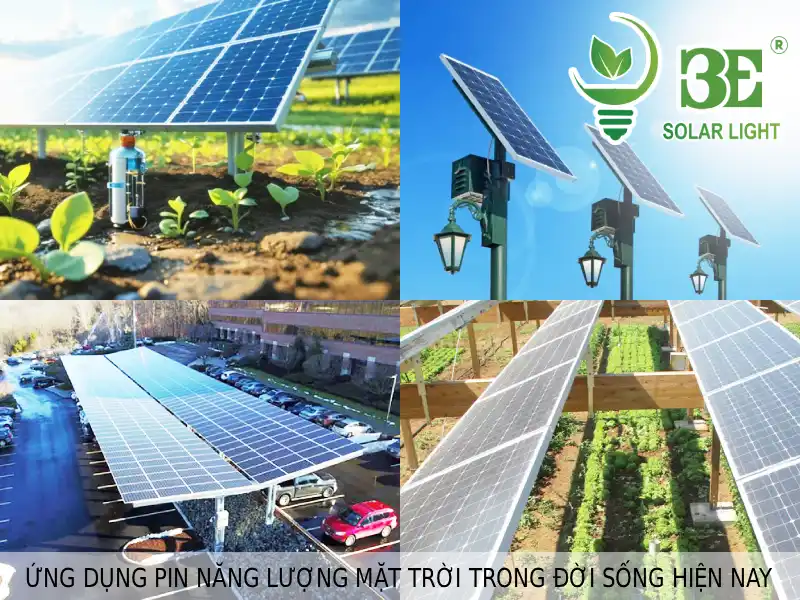 Ứng dụng pin năng lượng mặt trời trong đời sống hiện nay