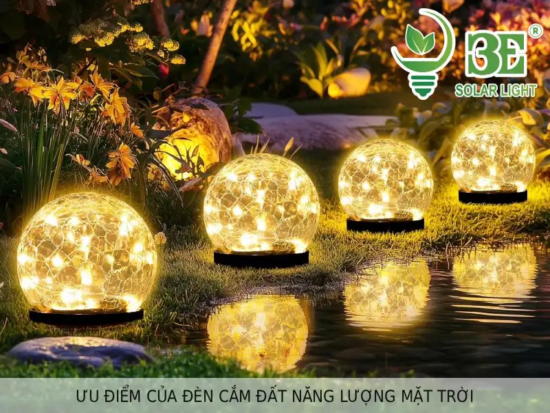 Ưu điểm của đèn cắm đất năng lượng mặt trời