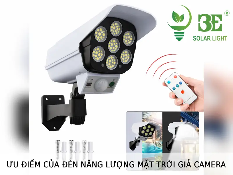 Ưu điểm của đèn năng lượng mặt trời giả camera tại 3E SOLAR