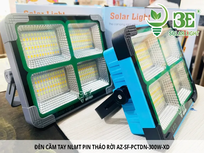 ĐÈN CẦM TAY SOLAR PIN THÁO RỜI AZ-SF-PCTDN-300W-XD